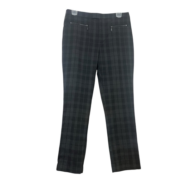 LE CHATEAU Black Plaid Pants Formal Pants Size US 2 High Waist Business Casual - Picture 2 of 8
